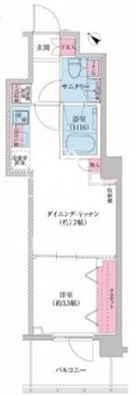 レジディア荻窪3 606 間取り図