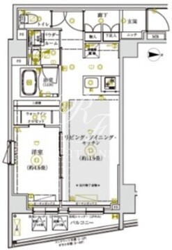 リルシア亀戸イースト 101 間取り図