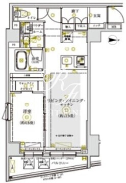 リルシア亀戸イースト 201 間取り図