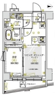 リルシア亀戸イースト 701 間取り図