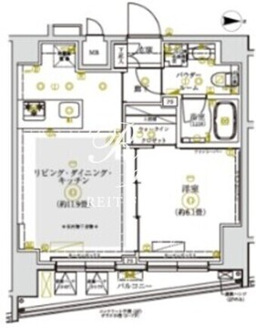 リルシア亀戸イースト 302 間取り図