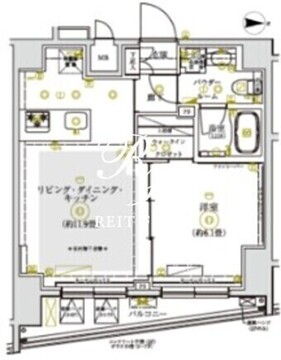 リルシア亀戸イースト 402 間取り図