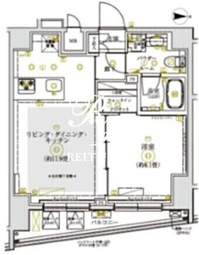 リルシア亀戸イースト 702 間取り図