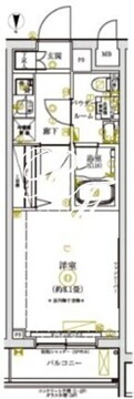 リルシア亀戸イースト 104 間取り図