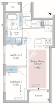 アーバネックス文京小石川 306 間取り図