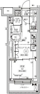 セジョリ東陽町2 106 間取り図