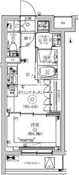 セジョリ東陽町2 204 間取り図