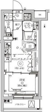 セジョリ東陽町2 102 間取り図