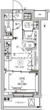 セジョリ東陽町2 104 間取り図