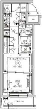 セジョリ東陽町2 311 間取り図