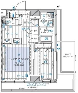 レガリス高田馬場2 803 間取り図