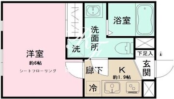 ノルディア奥沢 205 間取り図