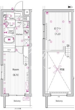 ガーラ・パークヒルズ武蔵小山 409 間取り図