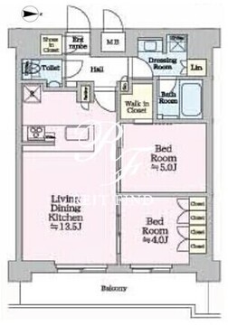 ワンルーフレジデンス亀戸 803 間取り図