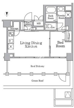 レジディア西小山 405 間取り図