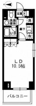 レジディア杉並方南町 701 間取り図