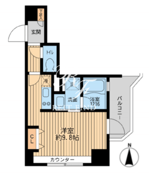 クリオ戸越銀座弐番館 1402 間取り図