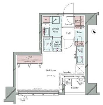 グランパセオ広尾 202 間取り図