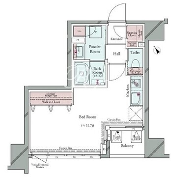 グランパセオ広尾 1002 間取り図