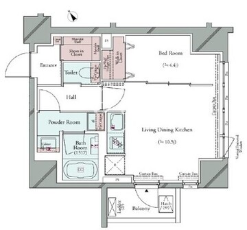 グランパセオ広尾 201 間取り図