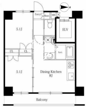 ラサンテ広尾 902 間取り図