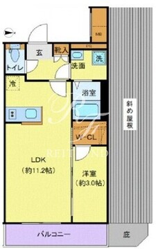 ディアレイシャス等々力 401 間取り図