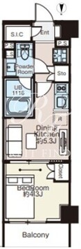 ベルファース西早稲田 301 間取り図