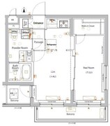 ジーベック八幡山 308 間取り図