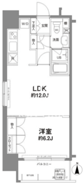 コンフォリア新宿御苑1 701 間取り図