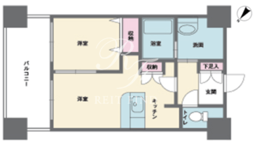 HF西新宿レジデンスウエスト 402 間取り図