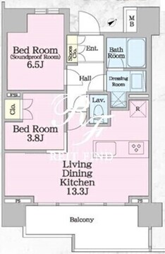 ラグゼナ+OTO南千住 1202 間取り図