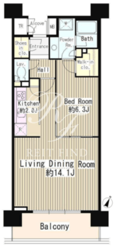 クラッサ目黒 502 間取り図