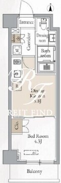 ジオエント新中野 503 間取り図