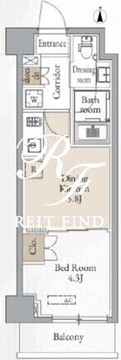 ジオエント新中野 602 間取り図