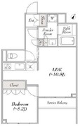 ポラスト代々木上原 203 間取り図
