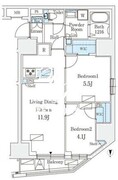ルミークアン入谷 901 間取り図
