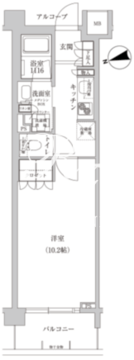 コンフォリア目黒青葉台 323 間取り図