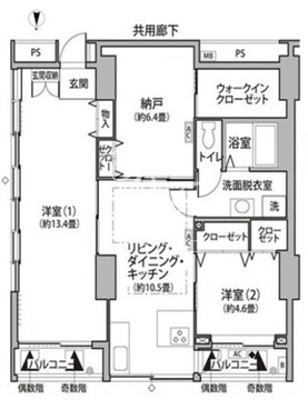 東雲キャナルコートCODAN 11-504 間取り図