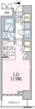 ロイヤルパークスタワー南千住 1105 間取り図