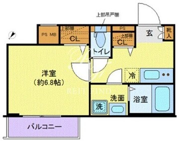 ディアレイシャス池尻大橋 406 間取り図