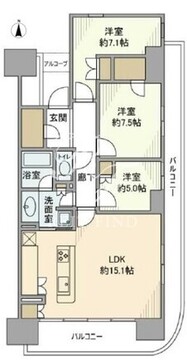 晴海フラッグ PARK-C-901 間取り図