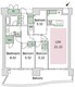 晴海フラッグ SEA-C-3階100.15㎡ 間取り図