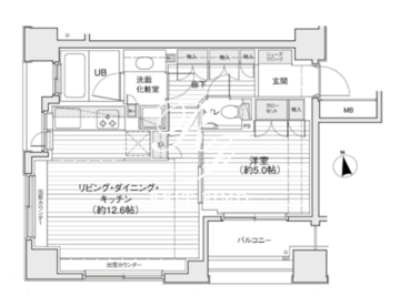 ドゥーエ銀座イースト1 702 間取り図