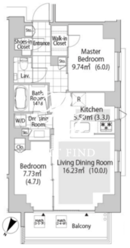 パークフラッツ渋谷神山町 402 間取り図