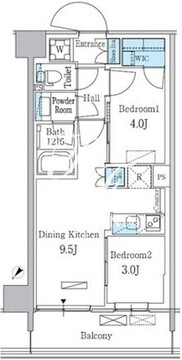 パークアクシス品川南大井パークフロント 312 間取り図