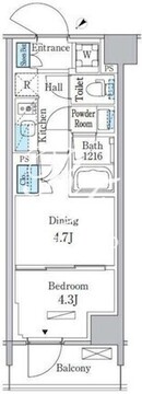 パークアクシス品川南大井パークフロント 613 間取り図