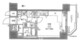 ズーム九段下 1201 間取り図
