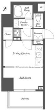 ブランシエスタ雑司が谷 205 間取り図