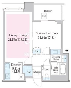 中野ステーションレジデンス 1104 間取り図