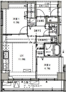 TM7316ビル 401 間取り図